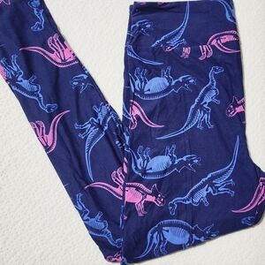 Lularoe Leggings TC dinosaur skeleton